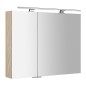 MIRRÓ miroir armoire incl. Lumière LED, 90x70x16cm, Elm Bardini MIRRÓ miroir armoire incl. Lumière LED, 90x70x16cm, Elm Bardini