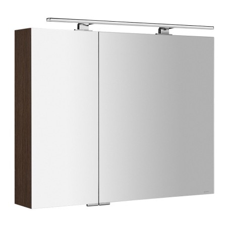 MIRRÓ miroir armoire incl. Lumière LED, 90x70x16cm, Pine Rustic