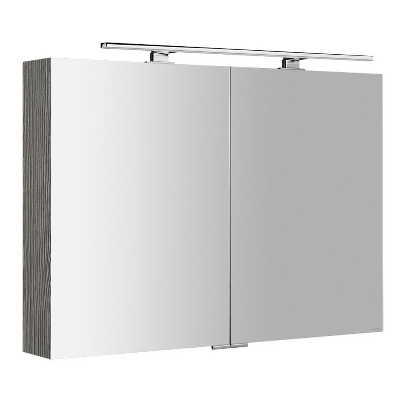 Armoire à glace MIRRÓ avec éclairage LED, 100x70x16cm, chêne argenté Armoire à glace MIRRÓ avec éclairage LED, 100x70x16cm, chêne argenté