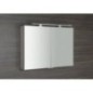 Armoire à glace MIRRÓ avec éclairage LED, 100x70x16cm, chêne argenté Armoire à glace MIRRÓ avec éclairage LED, 100x70x16cm, chêne argenté