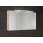 MIRRÓ miroir armoire incl. Lumière LED, 3x portes, 120x70x16cm, Elm Bardini MIRRÓ miroir armoire incl. Lumière LED, 3x portes, 120x70x16cm, Elm Bardini