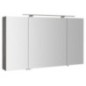 MIRRÓ miroir armoire incl. Lumière LED, 3x portes, 120x70x16cm, chêne argenté MIRRÓ miroir armoire incl. Lumière LED, 3x portes, 120x70x16cm, chêne argenté