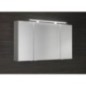 MIRRÓ miroir armoire incl. Lumière LED, 3x portes, 120x70x16cm, chêne argenté MIRRÓ miroir armoire incl. Lumière LED, 3x portes, 120x70x16cm, chêne argenté