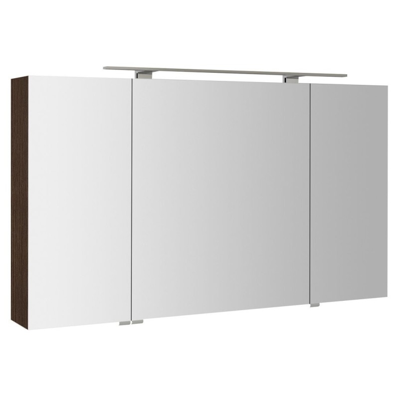 MIRRÓ miroir armoire incl. Lumière LED, 3x portes, 120x70x16cm, Pine Rustique MIRRÓ miroir armoire incl. Lumière LED, 3x portes, 120x70x16cm, Pine Rustique
