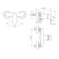 Ideal Standard Cerafine O - Robinetterie de douche murale, chrome BC499AA