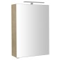 RIWA miroir armoire incl. Lumière LED, 50x70x17cm, Elm Bardini RIWA miroir armoire incl. Lumière LED, 50x70x17cm, Elm Bardini