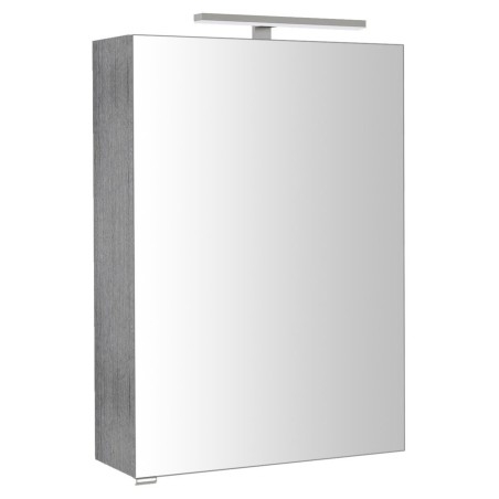 RIWA miroir armoire incl. Lumière LED, 50x70x17cm, chêne argenté