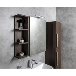 RIWA miroir armoire incl. Lumière LED, 50x70x17cm, Pine Rustic