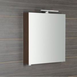 RIWA miroir armoire incl. Lumière LED, 50x70x17cm, Pine Rustic