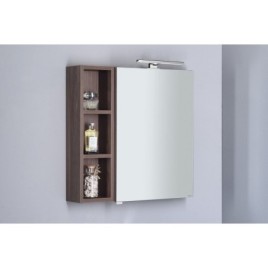 RIWA miroir armoire incl. Lumière LED, 50x70x17cm, Pine Rustic