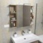 RIWA miroir armoire incl. Lumière LED, 50x70x17cm, Pine Rustic RIWA miroir armoire incl. Lumière LED, 50x70x17cm, Pine Rustic