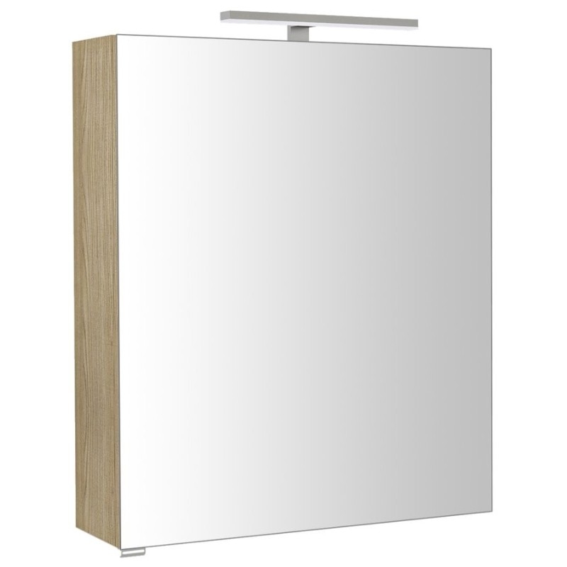 RIWA miroir armoire incl. Lumière LED, 60x70x17cm, Elm Bardini RIWA miroir armoire incl. Lumière LED, 60x70x17cm, Elm Bardini