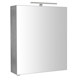 RIWA miroir armoire incl. Lumière LED, 60x70x17cm, chêne argenté