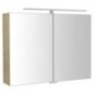 RIWA miroir armoire incl. Lumière LED, 81x70x17cm, Elm Bardini RIWA miroir armoire incl. Lumière LED, 81x70x17cm, Elm Bardini