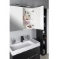 Armoire de toilette RIWA avec éclairage LED, 81x70x17cm, chêne argenté Armoire de toilette RIWA avec éclairage LED, 81x70x17cm, chêne argenté