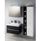 Armoire de toilette RIWA avec éclairage LED, 81x70x17cm, chêne argenté Armoire de toilette RIWA avec éclairage LED, 81x70x17cm, chêne argenté