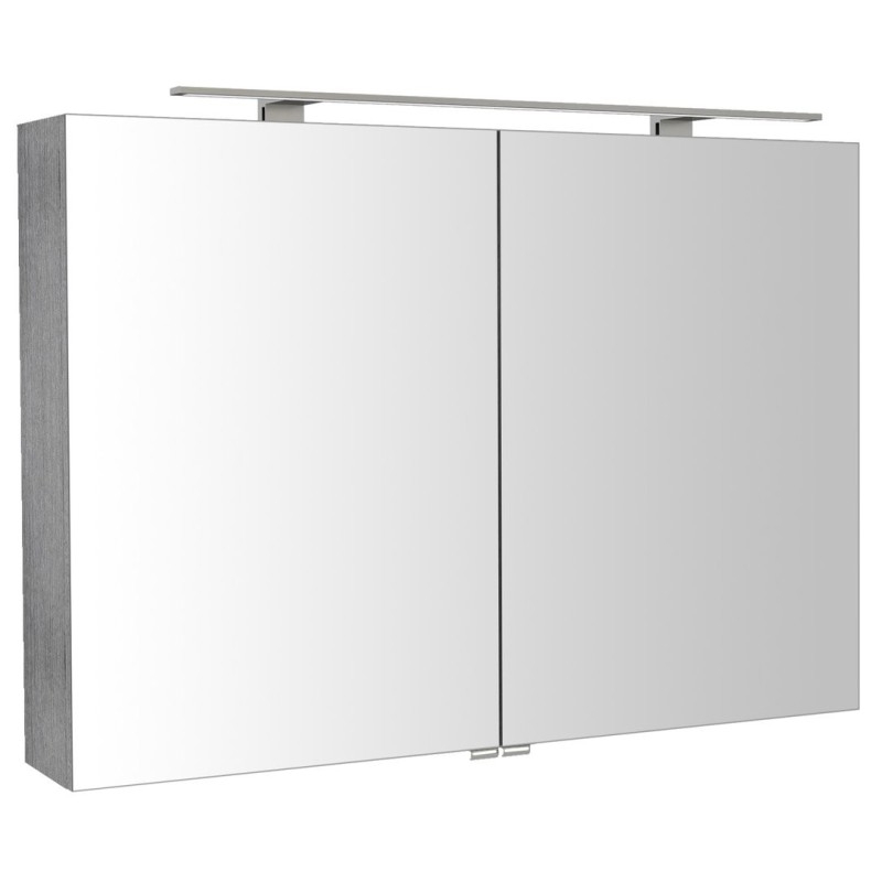 RIWA miroir armoire incl. Lumière LED, 101x70x17cm, chêne argenté RIWA miroir armoire incl. Lumière LED, 101x70x17cm, chêne argenté