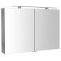 RIWA miroir armoire incl. Lumière LED, 101x70x17cm, chêne argenté RIWA miroir armoire incl. Lumière LED, 101x70x17cm, chêne argenté