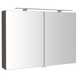 RIWA miroir armoire incl. Lumière LED, 101x70x17cm, Pine Rustic