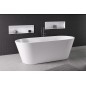 Niche de douche encastrée INSERTA, en marbre coulé, 510x270mm, blanc