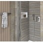 Niche de douche encastrée INSERTA, en marbre coulé, 510x270mm, blanc