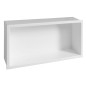 Niche de douche encastrée INSERTA, en marbre coulé, 510x270mm, blanc
