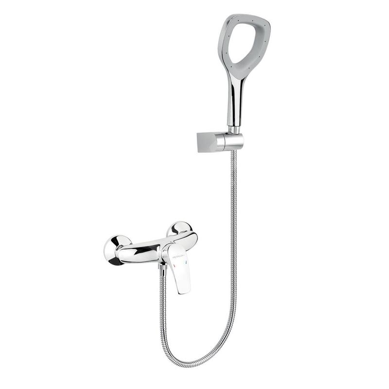 Novaservis Metalia Eco+ - Robinetterie de douche murale avec pommeau de douche ECO+, chrome 57060,0E