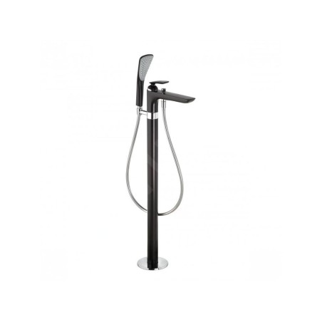 Kludi Balance - Mitigeur de baignoire à monter au sol, noir mat/ chrome 525908775