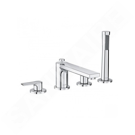 Kludi Zenta SL - Mitigeur pour montage sur bord de baignoire, installation 4 trous, chrome 484240565