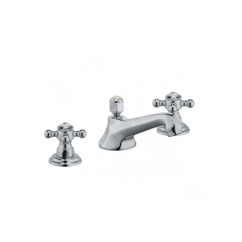 Kludi Adlon - Mitigeur de lavabo, installation 3 trous, avec vidage, chrome 510460520