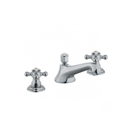 Kludi Adlon - Mitigeur de lavabo, installation 3 trous, avec vidage, chrome 510460520