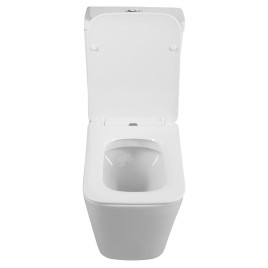 PORTO RIMLESS Fermer Toilettes couple, blanc