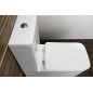 PORTO RIMLESS Fermer Toilettes couple, blanc