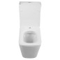 PORTO RIMLESS Fermer Toilettes couple, blanc