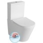 PACO RIMLESS Fermer Toilettes couple, blanc