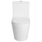 PACO RIMLESS Fermer Toilettes couple, blanc
