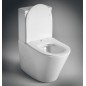 PACO RIMLESS Fermer Toilettes couple, blanc