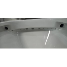 PACO RIMLESS Fermer Toilettes couple, blanc