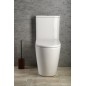 TURKU RIMLESS Confort Hauteur Fermer Toilettes, blanc
