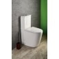TURKU RIMLESS Confort Hauteur Fermer Toilettes, blanc