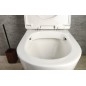 TURKU RIMLESS Confort Hauteur Fermer Toilettes, blanc
