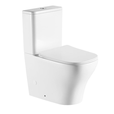 BELLO RIMLESS Fermer Toilettes couple, blanc
