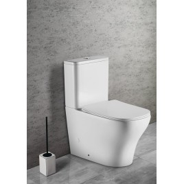 BELLO RIMLESS Fermer Toilettes couple, blanc