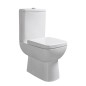 TYANA SHORT WC combi avec système de chasse, P-Trap, blanc