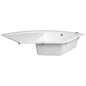 Coin Granite Cuisine Couvercle 114x57,5cm, blanc
