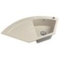 Évier de cuisine d'angle en granit 114x57,5cm, beige