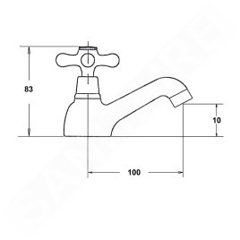 Sapho Antea - Robinet de lavabo, chrome 3206