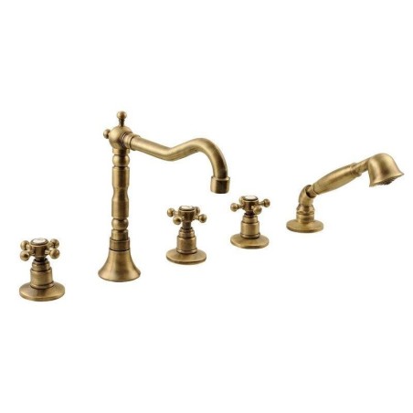 Sapho Antea - Mitigeur pour le bord de baignoire, installation à 5 trous, bronze 3886