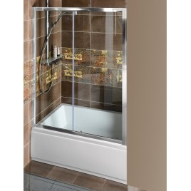 DEEP Porte de douche 1600x1650mm, verre clair