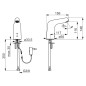 Hansa Medipro - Mitigeur de lavabo électronique, sans mélangeur, alimentation secteur, chrome 05672029